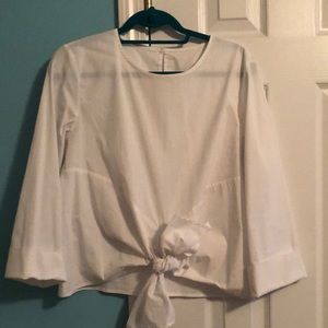 White cotton blouse